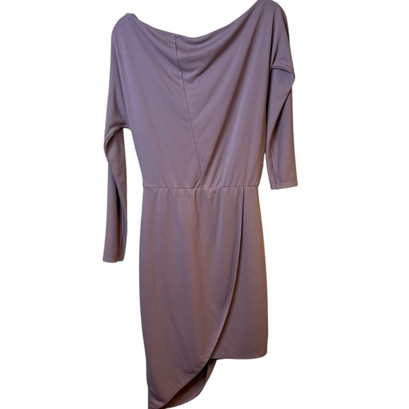 NWT ASOS Draped Asymmetrical Hem Dress - Picture 2 of 6